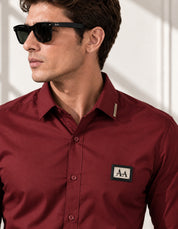 Signature Maroon Luxury Shirt