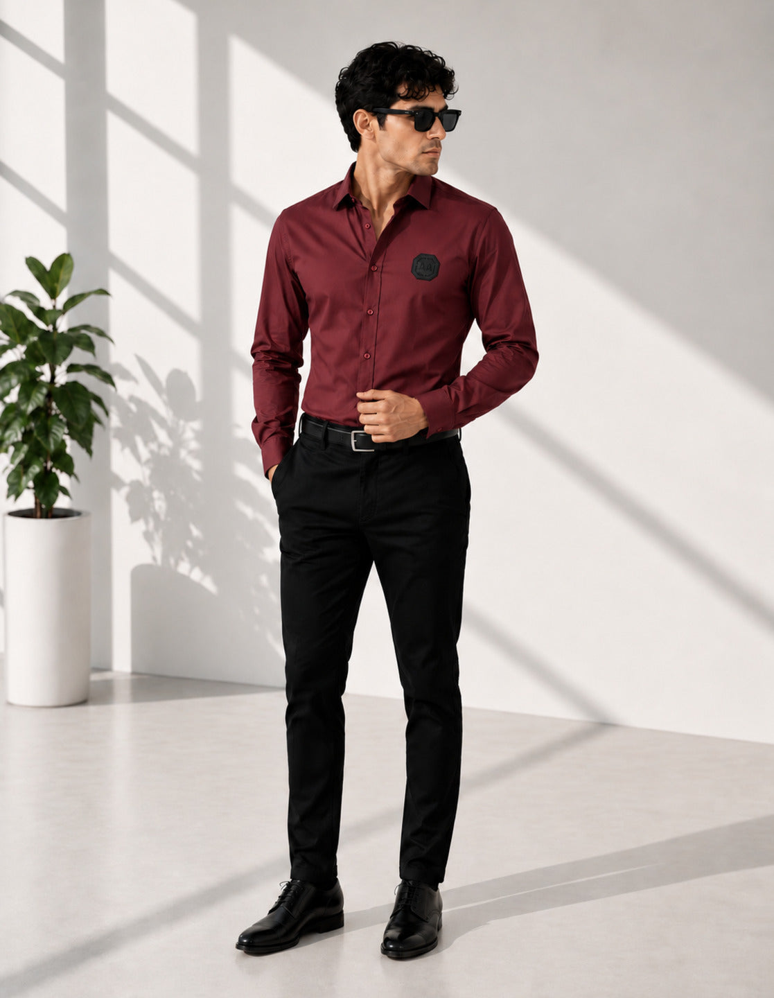 Maroon Signature Casual Shirt