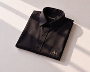 Classic Elegant Men's Black Shirt