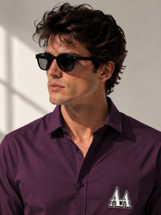 Wine Full Sleeves Shirt
