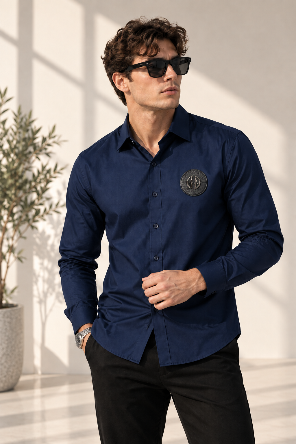 Signature Navy Blue Shirt