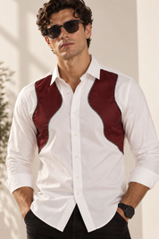 Maroon Wave Shirt