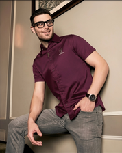 Wine Tri-Tone Shirt