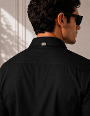 Grey Strip Classic black Shirt