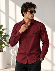 Maroon Classic Full Shirt