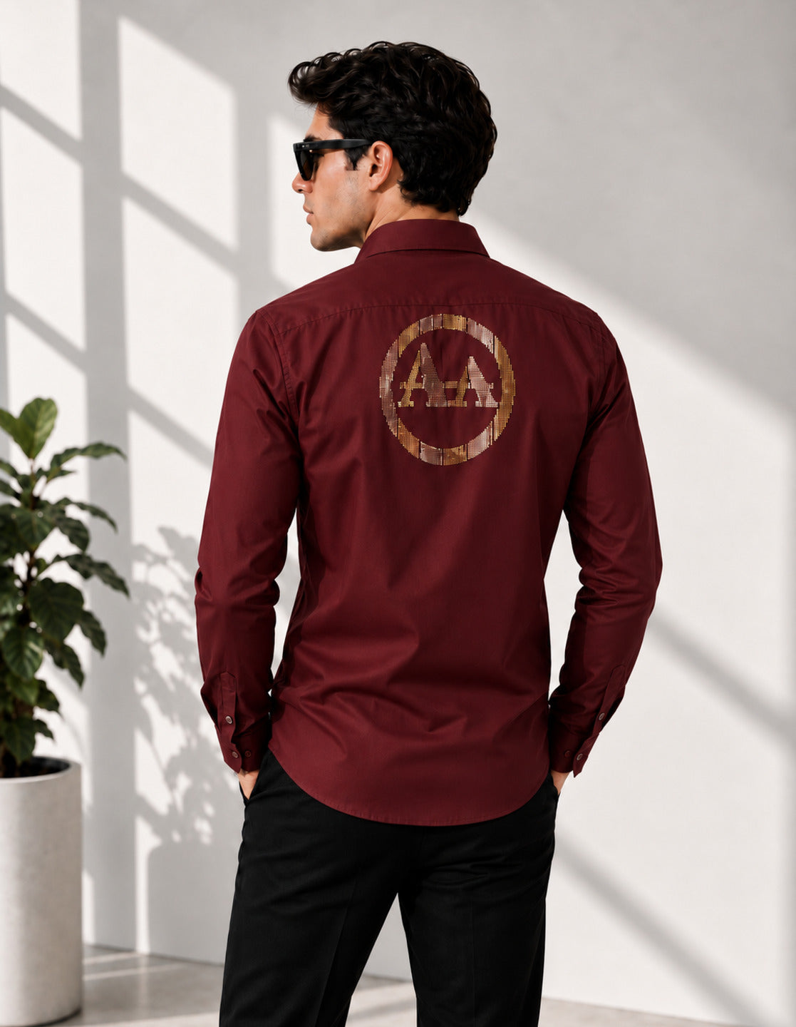 Signature Spark Navy Maroon Shirt