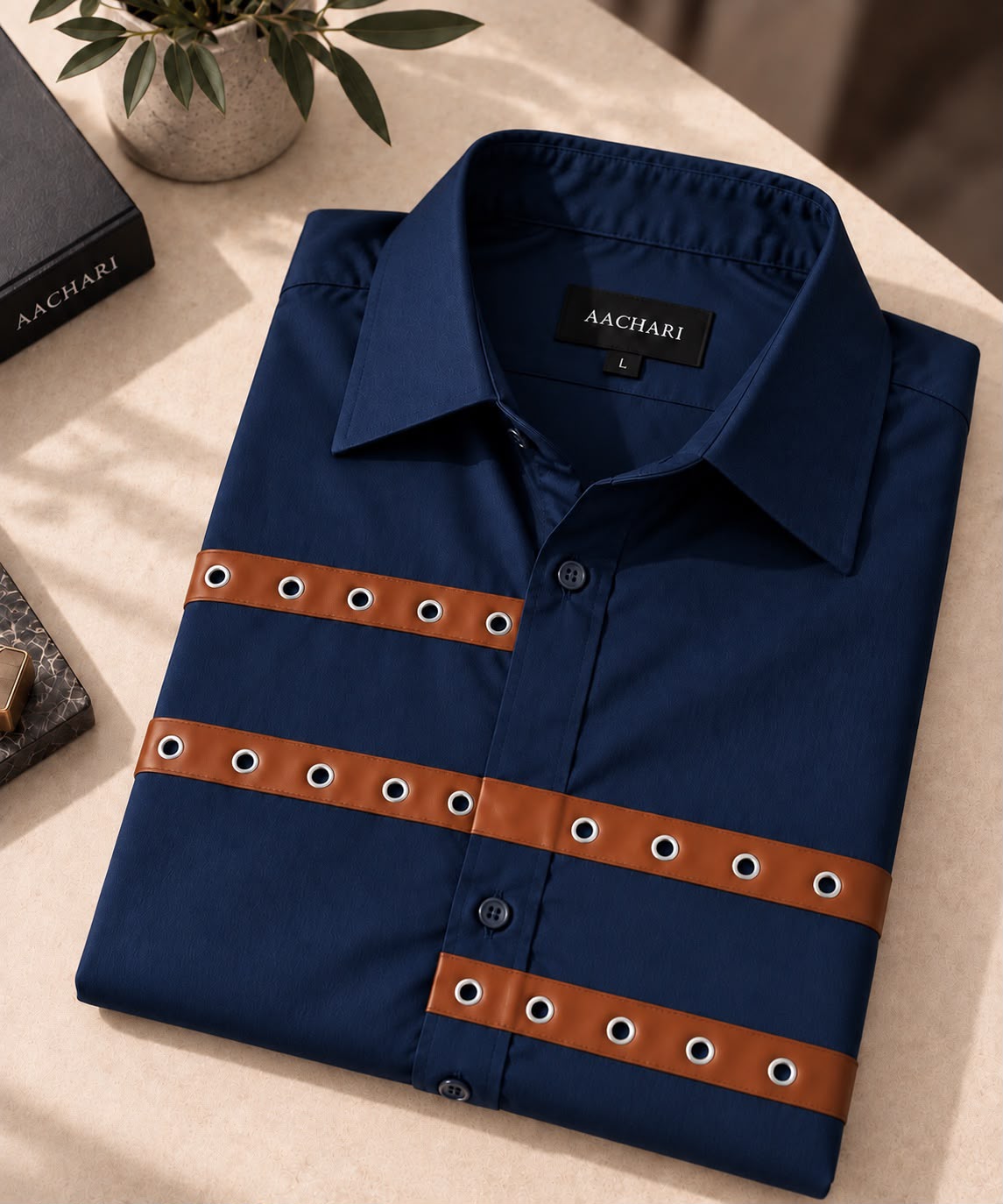 Leather Strap Shirt