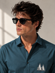 Teal Full Sleeves Shirt