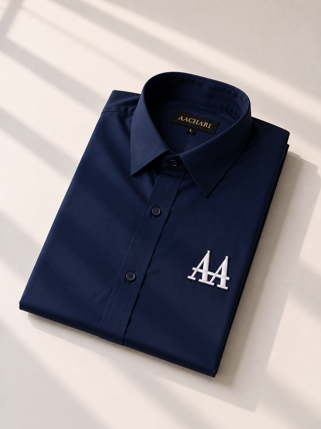 Navy Blue Full Sleeves Shirt