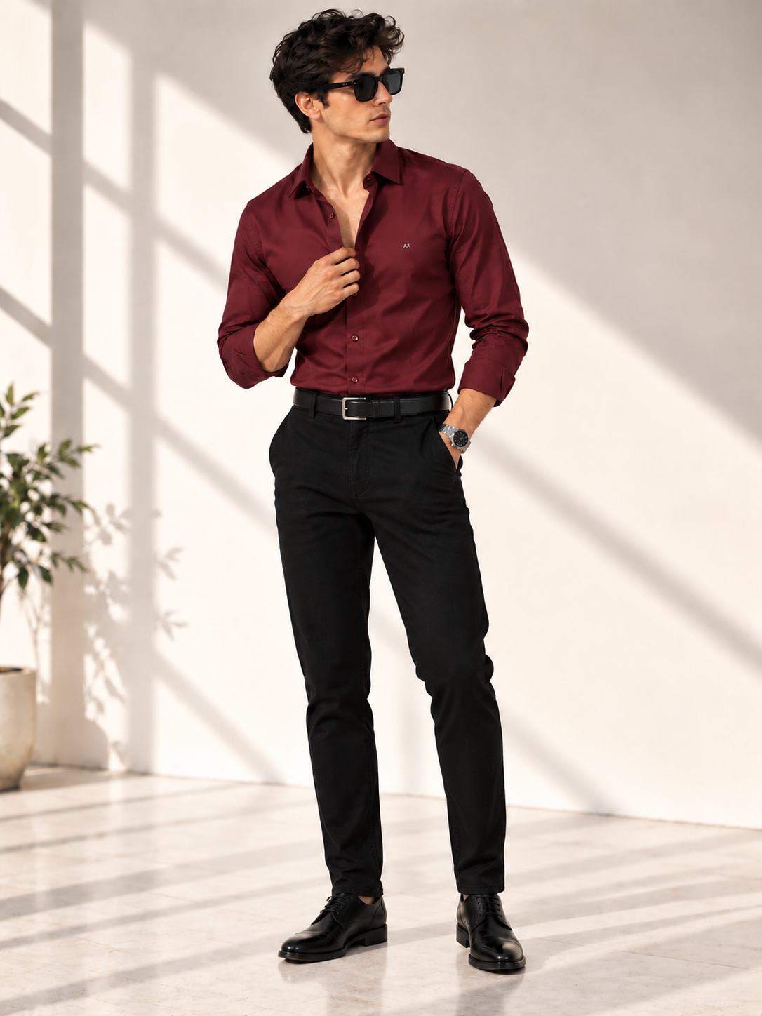 Signature classic Maroon shirt