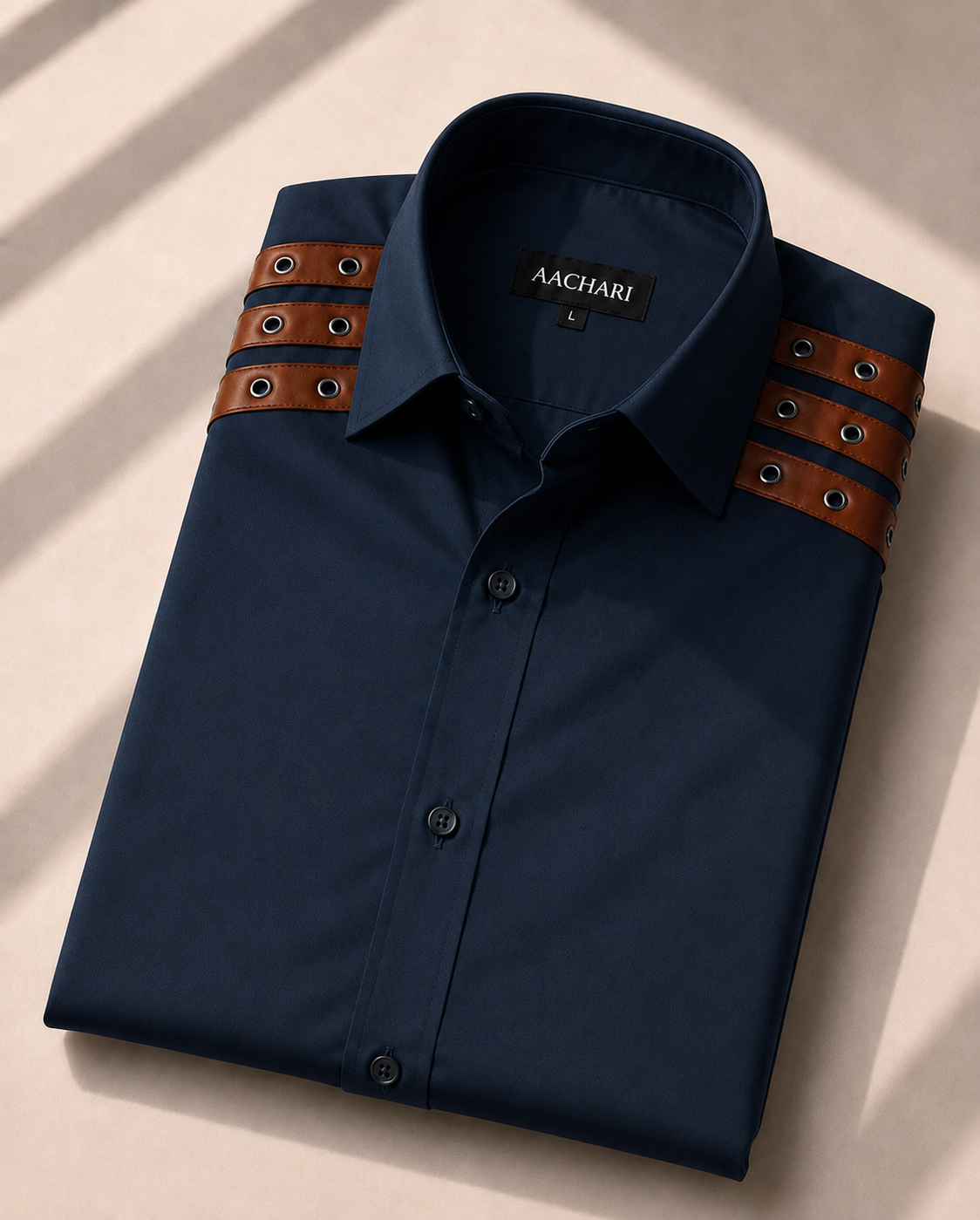 Leather Detail Signature Shirt