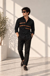 Leather Strap Shirt