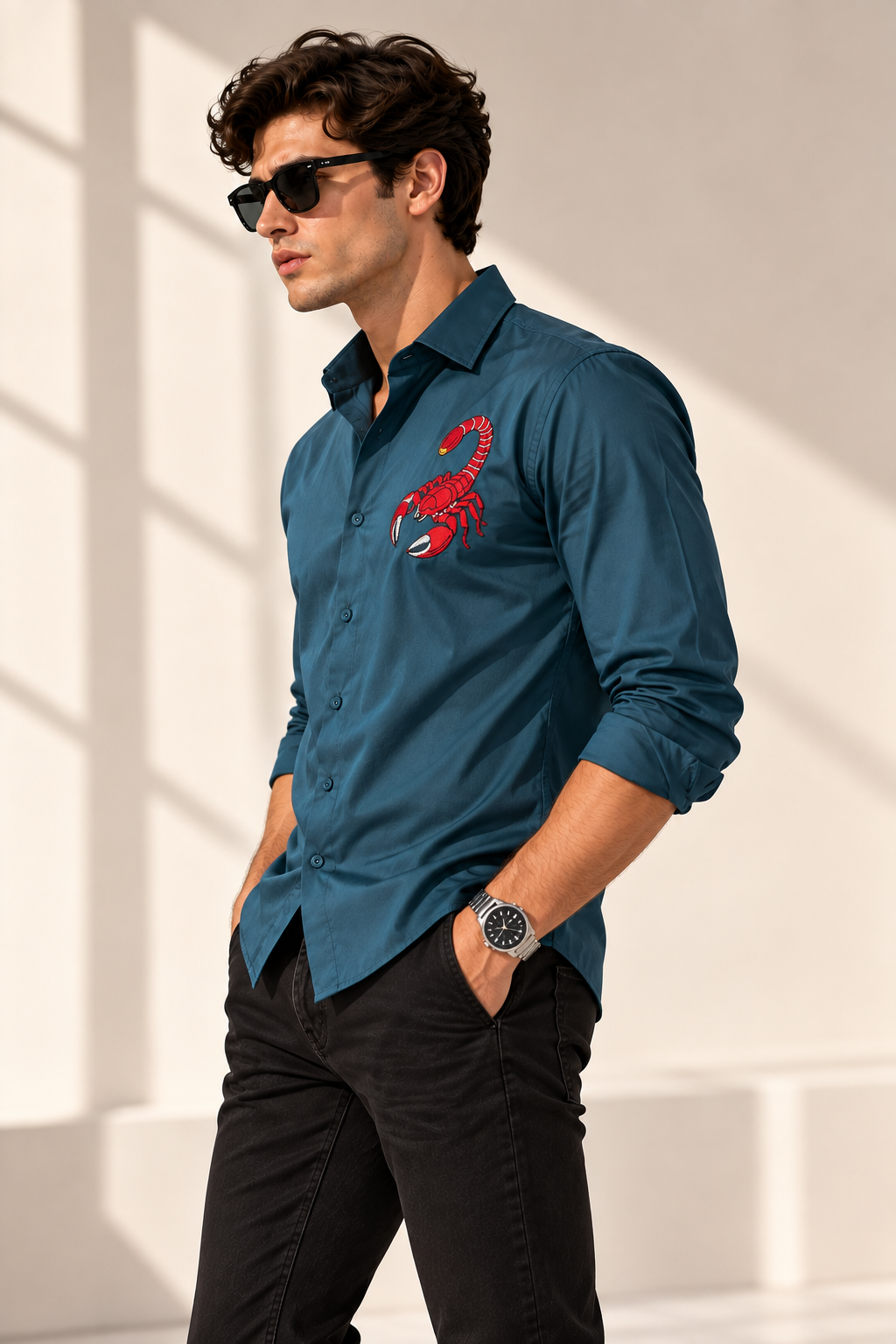 Scorpio Teal  Shirt