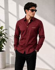 Signature Spark Navy Maroon Shirt