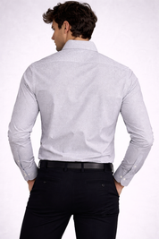 White micro dot shirt