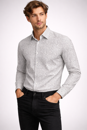 White Abstract Shirt