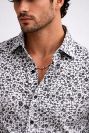 Aachari Classic White Floral Shirt