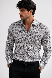 Aachari Classic White Floral Shirt