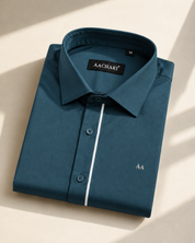 Grey Strip Classic Teal Shirt