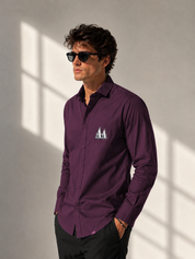 Wine Full Sleeves Shirt
