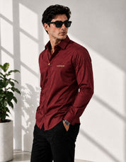 Signature Spark Navy Maroon Shirt