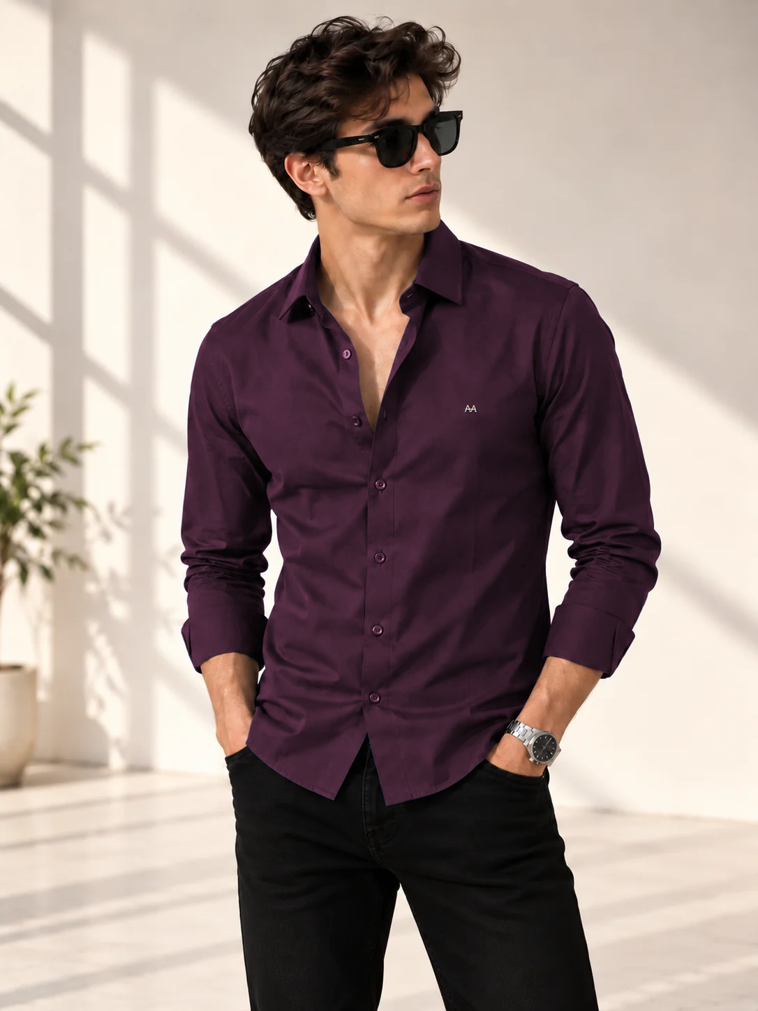 Signature classic Wine shirt