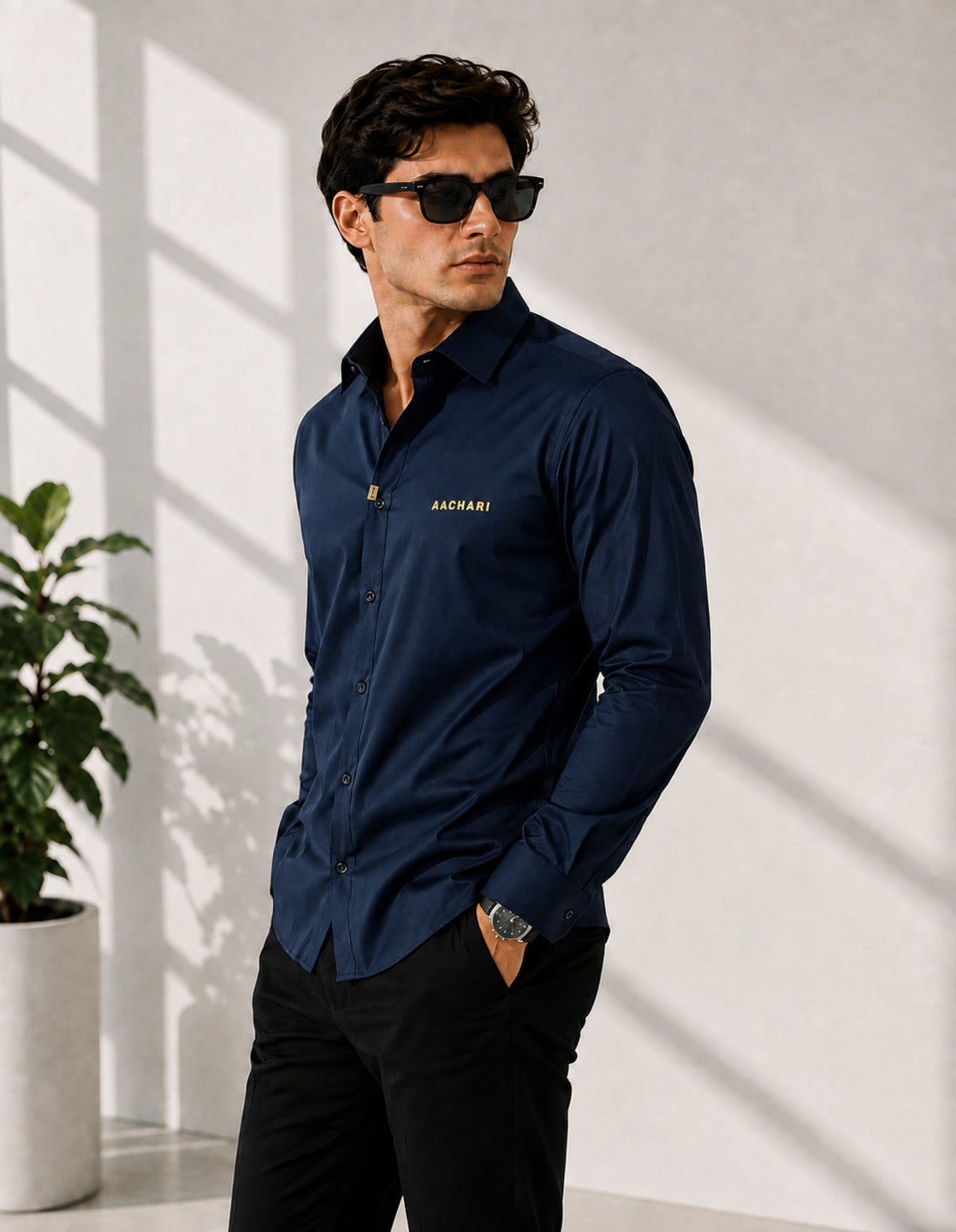 Signature Spark Navy blue Shirt