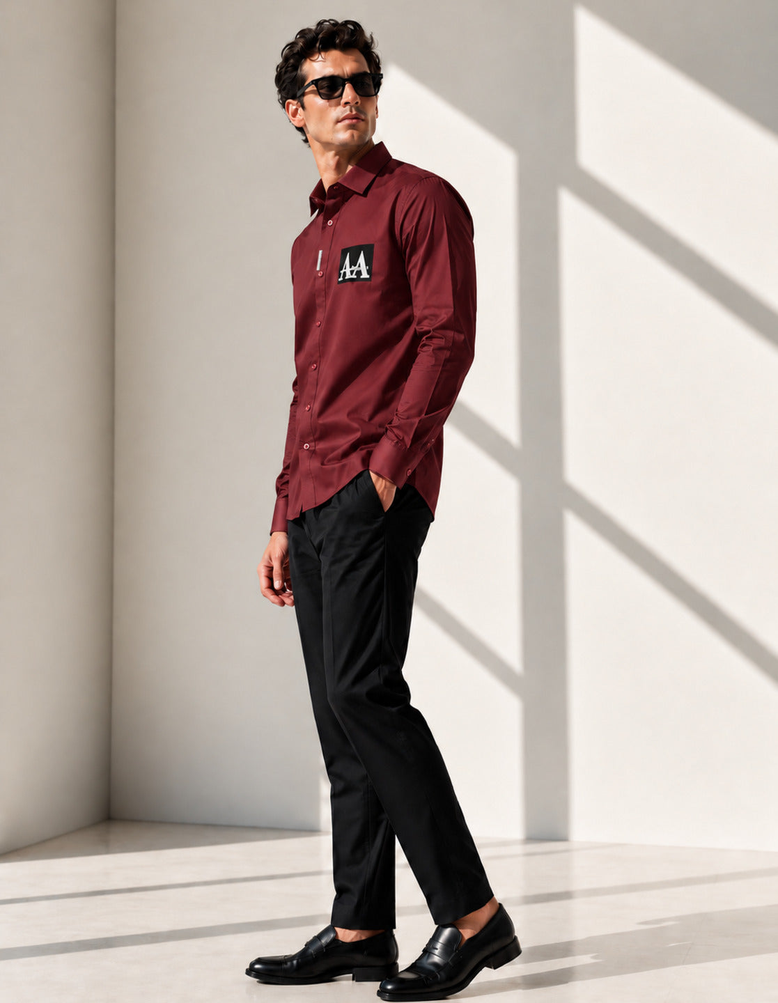 Timeless Elegant Maroon Shirt