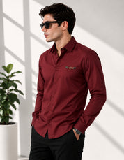 Redefined Men's Maroon Shirt