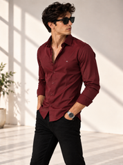 Signature classic Maroon shirt