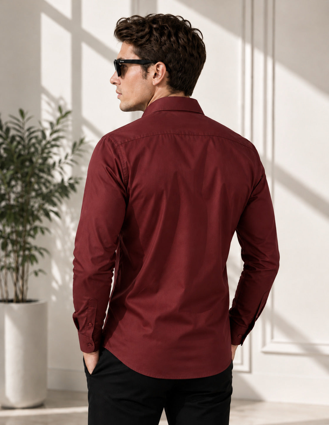 Signature Maroon Luxury Shirt