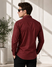 Signature Maroon Luxury Shirt