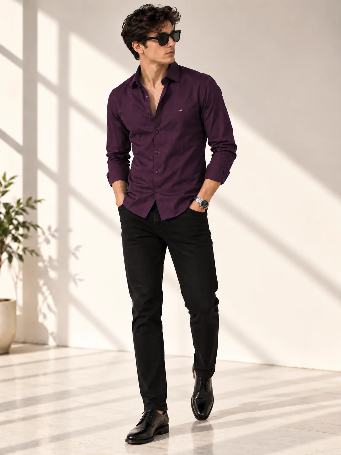 Signature classic Wine shirt