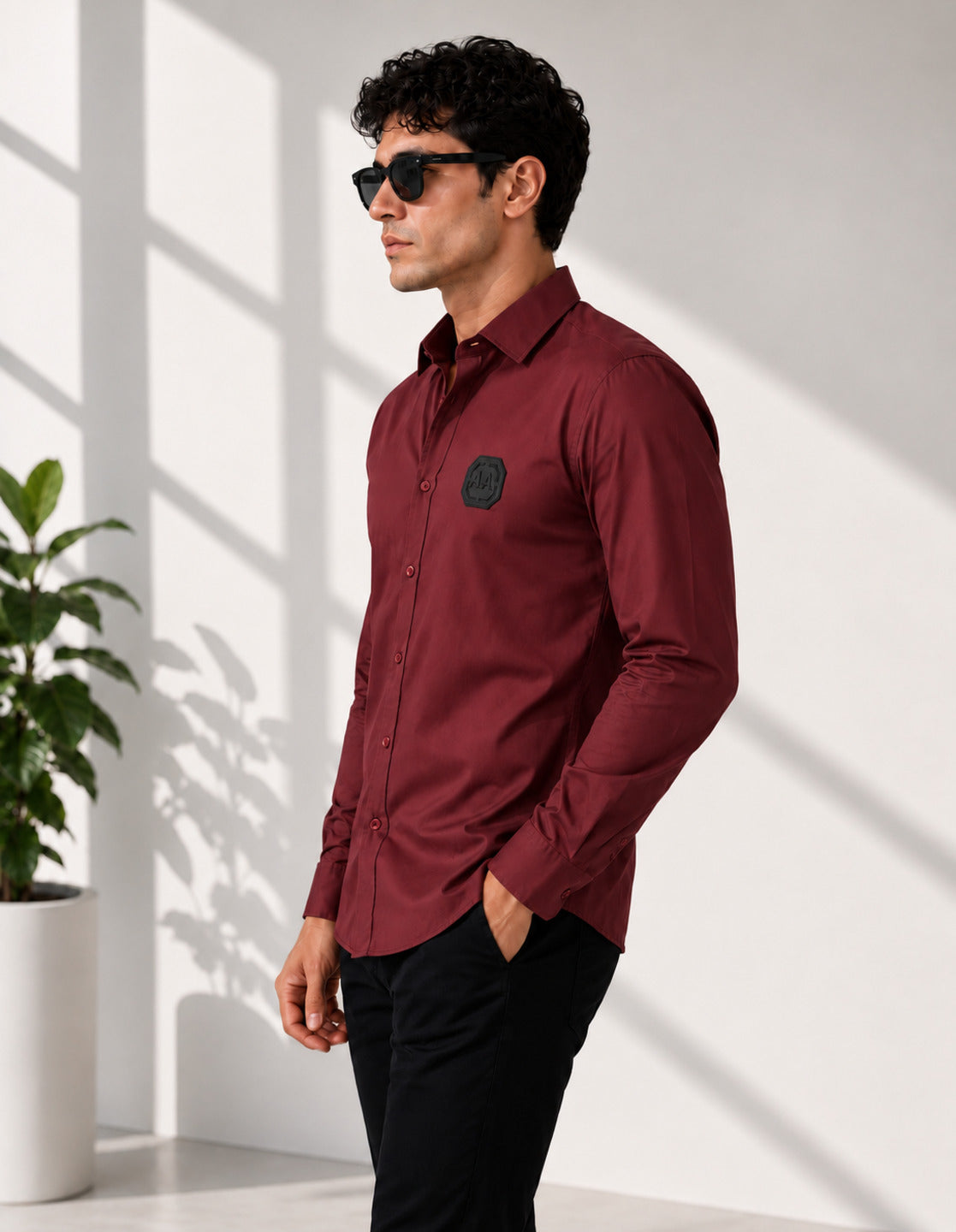 Maroon Signature Casual Shirt