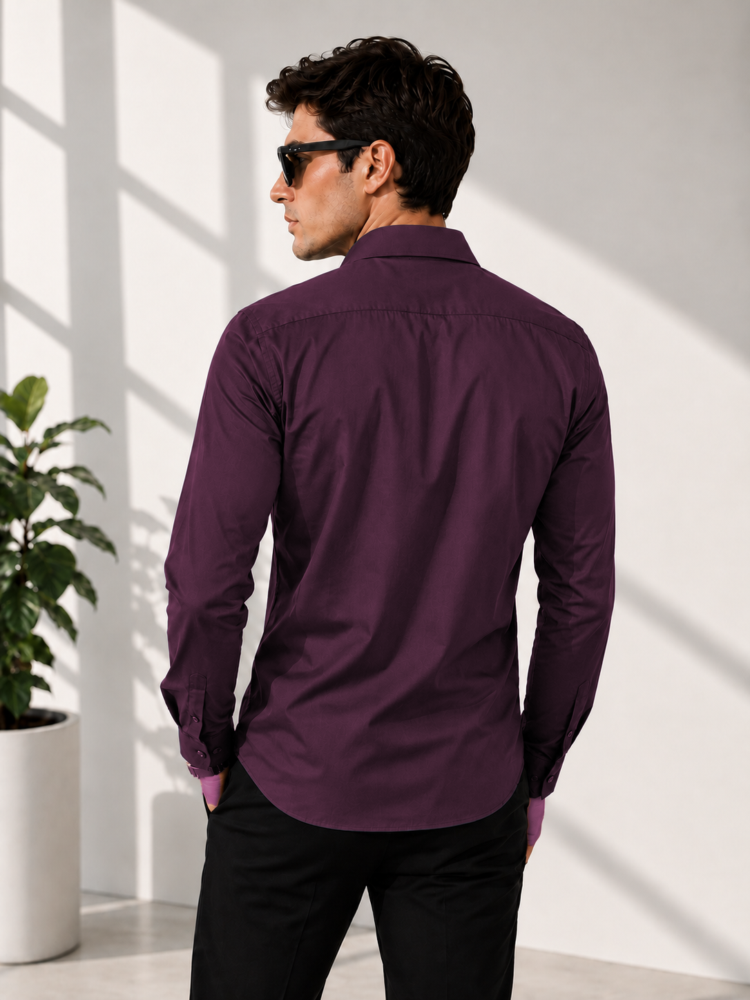 Redefined Men's Wine Shirt