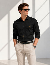 Classic Elegant Men's Black Shirt