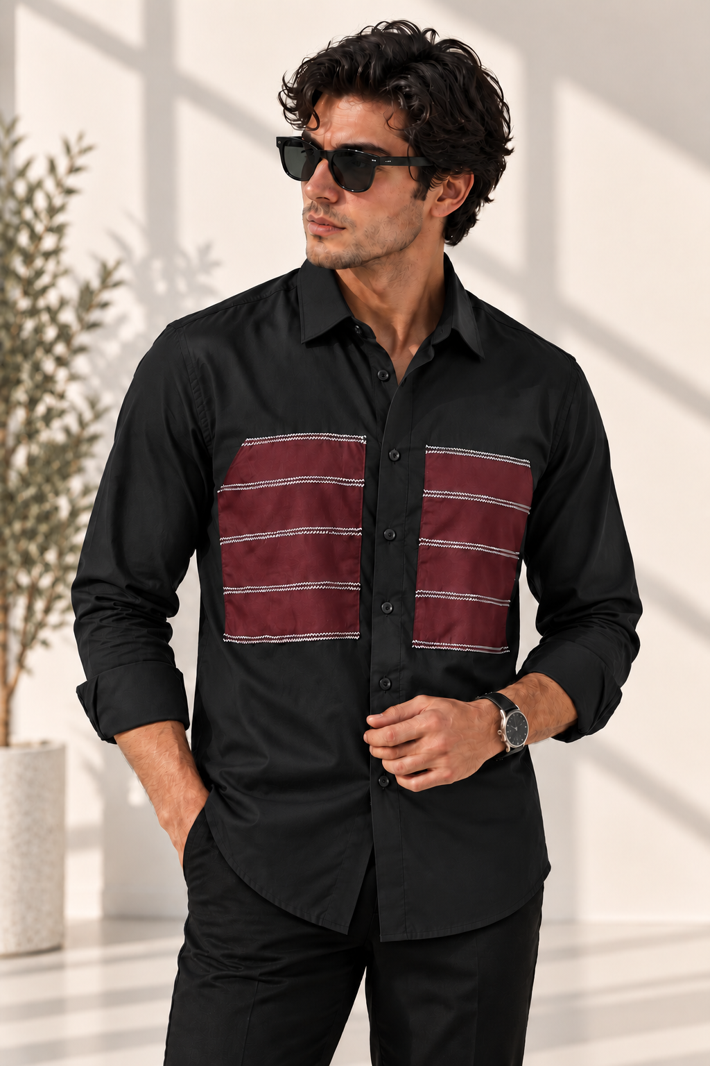 Double panel shirt