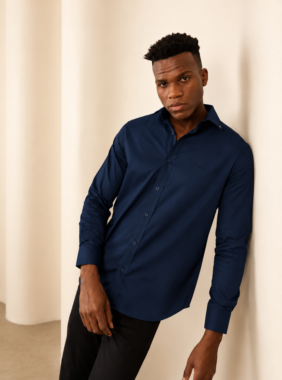 Slim Fit Navy blue Shirt
