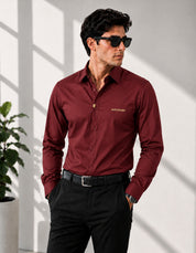 Signature Spark Navy Maroon Shirt