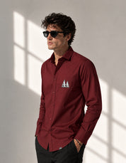 Maroon Full Sleeves Shirt