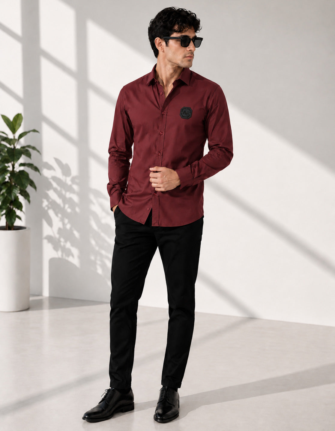 Maroon Signature Casual Shirt