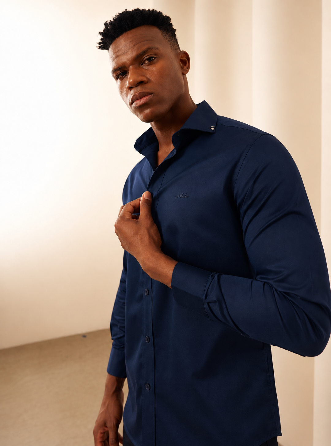 Slim Fit Navy blue Shirt