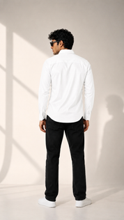 Leather Detail Signature Shirt