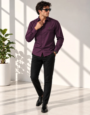 Wine  Classic Full Shirt
