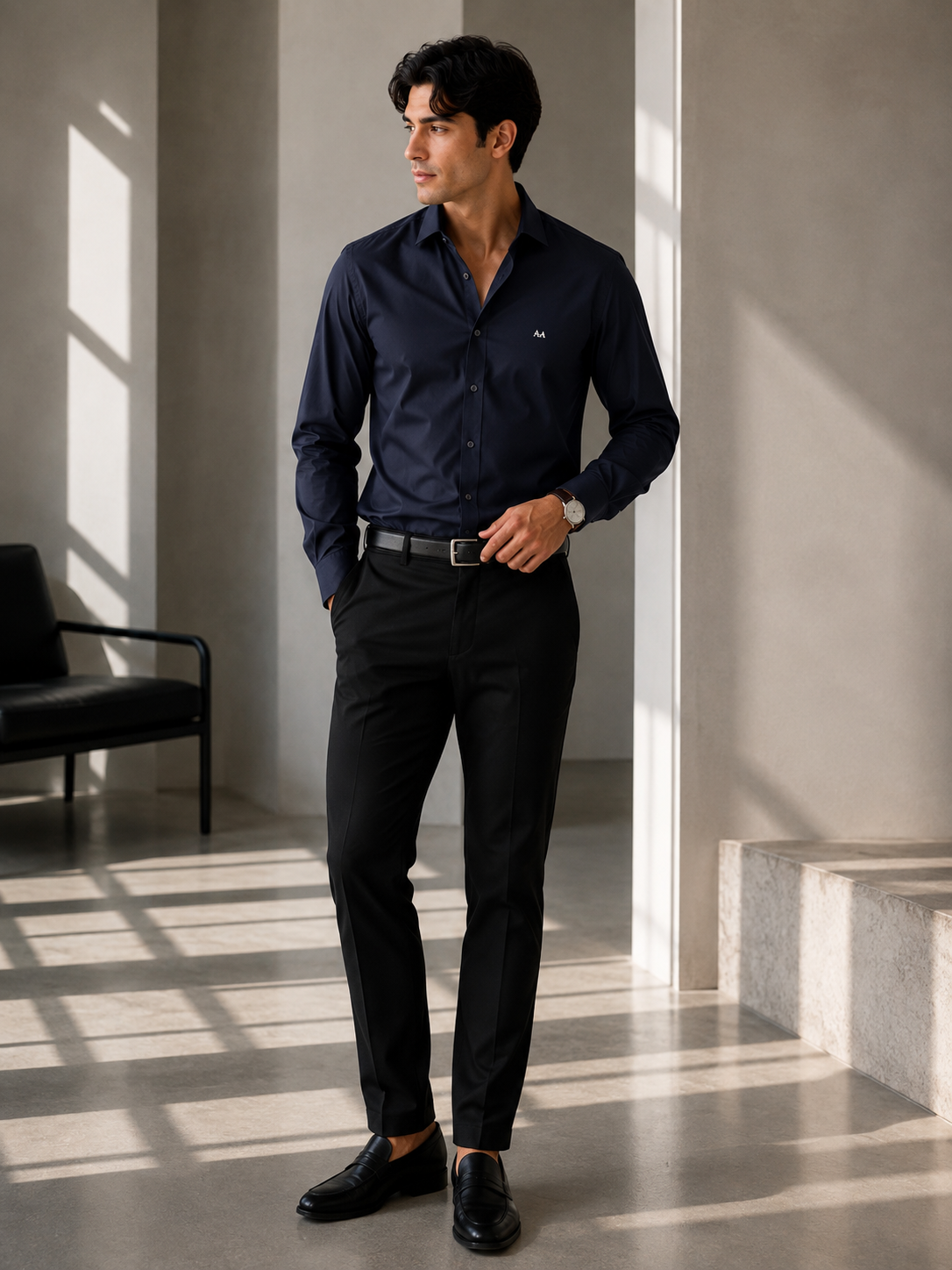 Navy Blue Premium Shirt