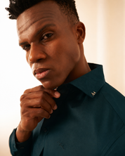 Slim Fit Teal Shirt