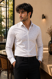 White paisley print Shirt