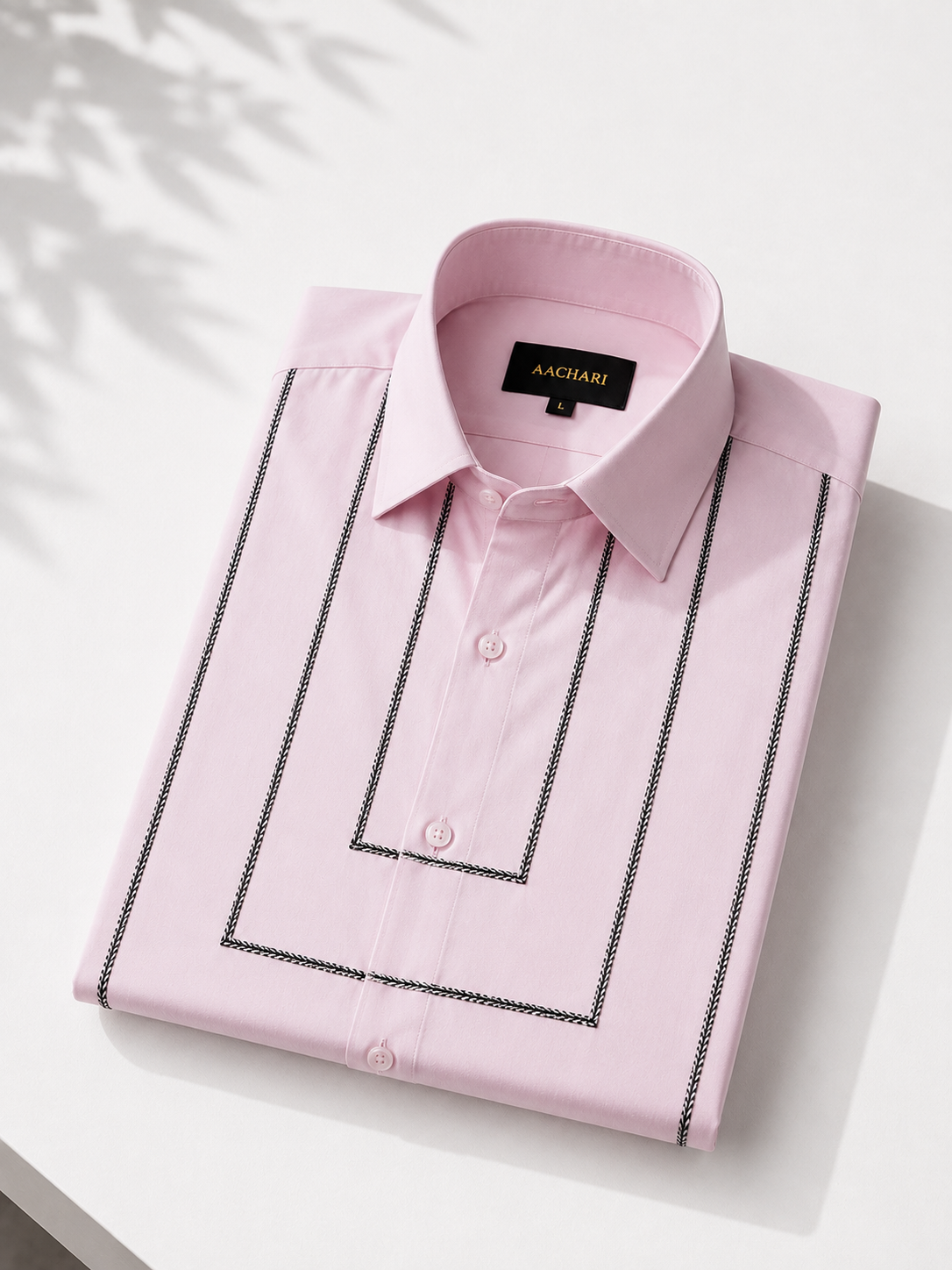 Layered Embroidery Shirt