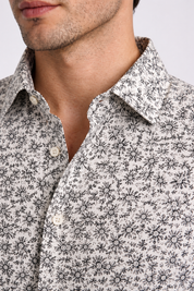 Ivory floral print shirt