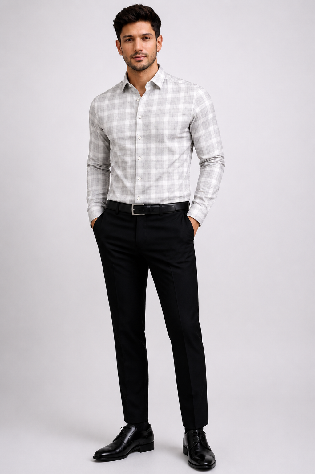 White Checks Shirt